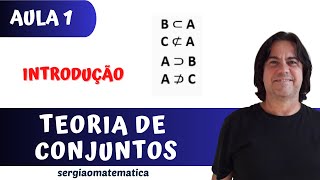 Aula 1 Teoria de Conjuntos I Introdução I Relação de Pertinência e Inclusão [upl. by Sucramej694]