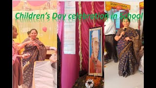 Celebrating Childrens day in School childrenday baaldiwas 14november [upl. by Charron]