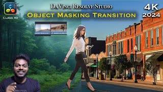 object masking transition effect using davinci resolve with fusion magi mask malayalam [upl. by Renata]