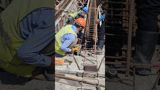 Reinforced formwork of girder before pouring concrete [upl. by Langan]