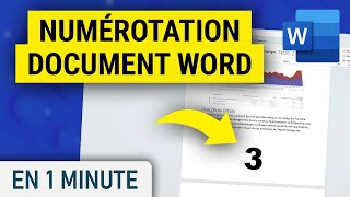 Ajouter une numérotation à votre document Word [upl. by Carena]