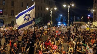 Protesters gather to pressure Benjamin Netanyahus government to negotiate the release of hostages [upl. by Sainana]