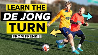 Learn the De Jong turn from Frenkie himself [upl. by Yclehc]