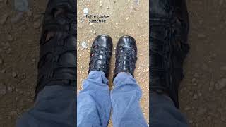 A great shoe shine result Restored black unique shoes Asmr shoecare shorts fyp [upl. by Annahavas]