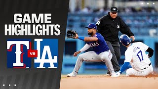 Rangers vs Dodgers Game Highlights 61124  MLB Highlights [upl. by Leibrag979]