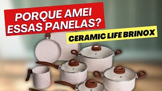 ⭐️ JOGO DE PANELAS BRINOX CERAMIC LIFE VALE A PENA COMPRAR Jogo de Panelas Brinox Vanilla [upl. by Esorlatsyrc340]