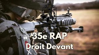 35e RAP  Droit Devant  Chant Militaire💪 🇫🇷 avec paroles [upl. by Reviere]