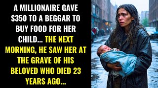 MILLIONAIRE GIVES 350 TO BEGGAR AND THE NEXT DAY SEES HER AT HIS LOVERS GRAVE WHO DIED 23 YEARS [upl. by Ahkihs497]