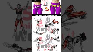 How To Get Rid of HIP DIPS Workout By 5 Minutes Female Workout [upl. by Aisan]