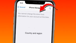 You cannot change storefront information at this time  Cannot Change Country Region iPhone Fixed [upl. by Sophia]