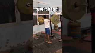 90kg frontsquat motivation ytstudio weightlifting subscribeshortsfitness diwalidiwalispecial [upl. by Nazarius]