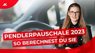 Anleitung Pendlerpauschale amp Pendlereuro berechnen  Steuerausgleich 2023 [upl. by Dlanar224]