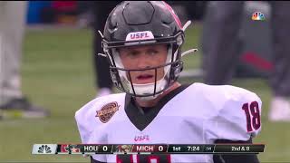 USFL Houston Gamblers vs Michigan Panthers 04 17 22 Full Game [upl. by Can420]