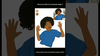 Childrens Book Illustration Progress African American Protagonist AfricanAmericanArt anime art [upl. by Finlay399]