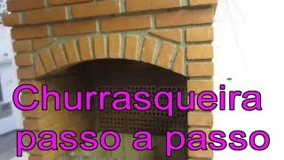 como fazer uma Churrasqueira com tijolo a vista [upl. by Rolyat]