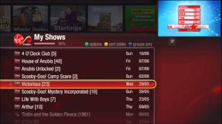 Virgin media Tivo interface review 1080p HD [upl. by Klehm908]