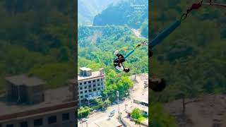 Wow nice jump😯 Splash bungy jumping❤youtubeshorts trandingshorts viralshort bungeejumping [upl. by Minoru]