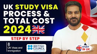 UK Study Visa Process amp Total Cost Step by Step  IELTS Fees Funds IHS Student Visa amp More [upl. by Naginnarb958]