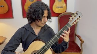 Santiago Becerra Málaga plays JS Bach Sarabande from Lute Suite BWV 997 on a 2024 Valerio Licari [upl. by Liarret379]