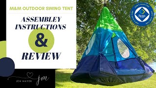 MampM Outdoor Tent Swing Assembly Tips and Review Sams Club Find [upl. by Alix]