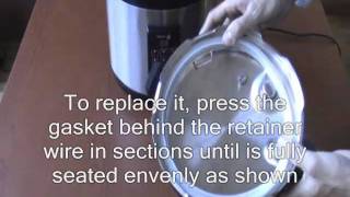 FAGOR 3 IN 1 ELECTRIC MULTICOOKER  Removing and Replacing the Gasket [upl. by Aizirtap]