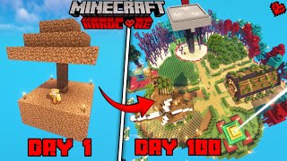 I Survived 100 Days Single Dirt Tree Only World In Minecraft Hindi [upl. by Ahsieuqal]