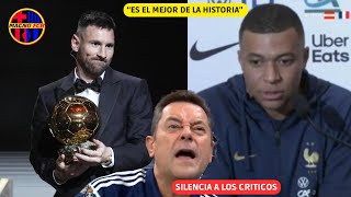 💥SORPRENDENTES PALABRAS DE MBAPPE SOBRE MESSI Y SU BALON DE ORO EL FRANCÉS SILENCIA LOS CRÍTICOS ❌ [upl. by Lerret110]