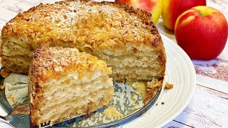 Quick Apple Pie Recipe without Eggs 6 apples and 4 cups  88 [upl. by Vyse]