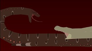 TITANOBOA VS PURUSSAURUS  Animated Fight [upl. by Urd731]