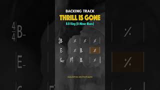 Thrill Is Gone BB King B Minor Blues Practice Backing Track [upl. by Ib]