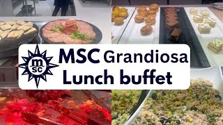 MSC Grandiosa lunch buffet [upl. by Hallsy]