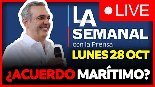 🔴EN VIVO LA SEMANAL ABINADER HABLA AL PAÍS SOBRE ACUERDO MARINO CON HOLANDA PROMESECAL Y FARMACIAS [upl. by Ymrej]