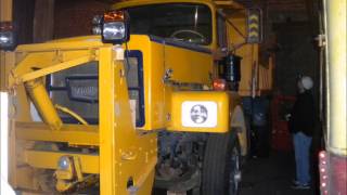 3711 Brockway 776 Plowtruck in NYS Museum Warehouse [upl. by Newbold]