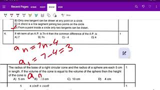 Q no 4  CBSE SAMPLE QUESTION PAPER code 041 10 th class  Maths [upl. by Anh903]