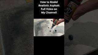 How to Make Realistic Asphalt Texture for Miniature Roads and Parking Lot Dioramas diy asphalt [upl. by Ferd177]