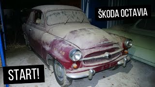 ŠKODA OCTAVIA 1960  START PO NĚKOLIKA LETECH OD ODSTAVENÍ [upl. by Veradi14]