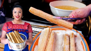 How to Make EASY CHURROS The BEST Step by Step RECIPE Mexican cooking Dessert [upl. by Aserahs]