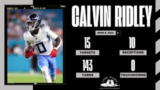 Film Room  Calvin Ridley Targets  Week 8 2024 [upl. by Bathesda]