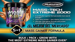 MassTech Extreme 2000 por Muscletech review completo en español [upl. by Eimaraj595]