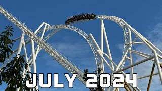 Thorpe Park Vlog July 2024  First ride on Hyperia [upl. by Amada]