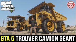 GTA 5  Trouver le CAMION BENNE  Le PLUS GROS véhicule de GTA 5   FPS Belgium [upl. by Nnylarat]