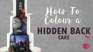 How To Colour a Hidden Back Cake  Cherry Basics [upl. by Sitruk578]