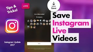 How to Save Instagram Live Videos [upl. by Sieber271]