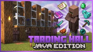 Trading Hall Definitivo  Minecraft SOLO JAVA  Encantamientos Esmeraldas y Objetos de Diamante♾️ [upl. by Eixid988]