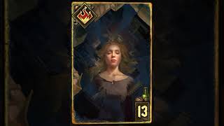 Oneiromancy  Beautifully Animated Premium Card from Gwent shorts [upl. by Oramlub]