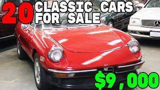 BudgetFriendly Beauties 20 Classic Cars For Sale Under 10000 [upl. by Walter137]