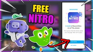 Duolingo X Discord Nitro 1 Month Free Nitro LIMITED TIME [upl. by Julina]