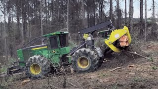 John Deere LII Series Skidders amp Wheeled Feller Bunchers [upl. by Naig]