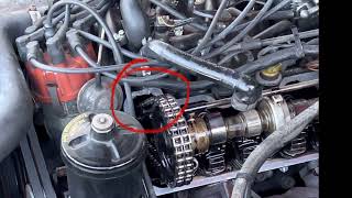 Mercedes SL R107  bad V8 timing chain noise  rattle [upl. by Fezoj]