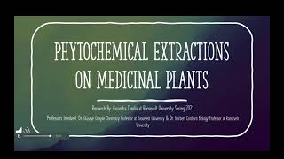 Phytochemical Extraction Methods Used On Medicinal Plants [upl. by Acino]